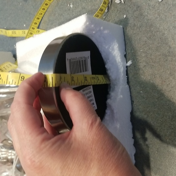 2pk Liberty Procurement silver and glass lamp base 13.75 in. tall NWT - Picture 5 of 6